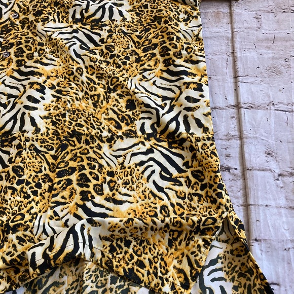 NWT Stylore men’s button down short sleeve animal, print shirt size XXL & XL - Picture 6 of 10